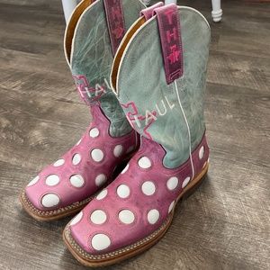 Girls Tin Haul Cowboy boots size 2